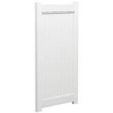 Custom made, Full privacy gate, Hampton Fence Gate, PVC, up to 2150 x 1550mm, Flat pack